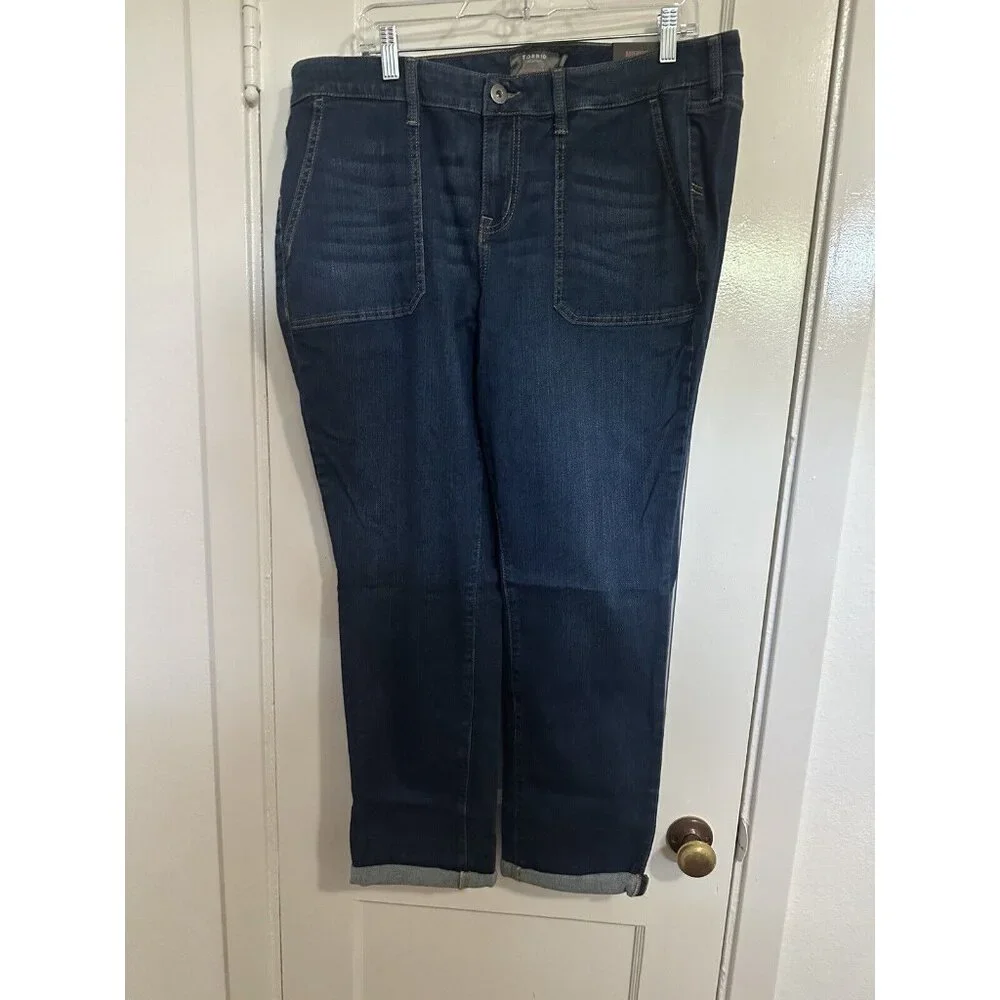 Torrid Boyfriend Straight Vintage Stretch High Rise Denim Jeans Size 16 - Picture 1 of 9